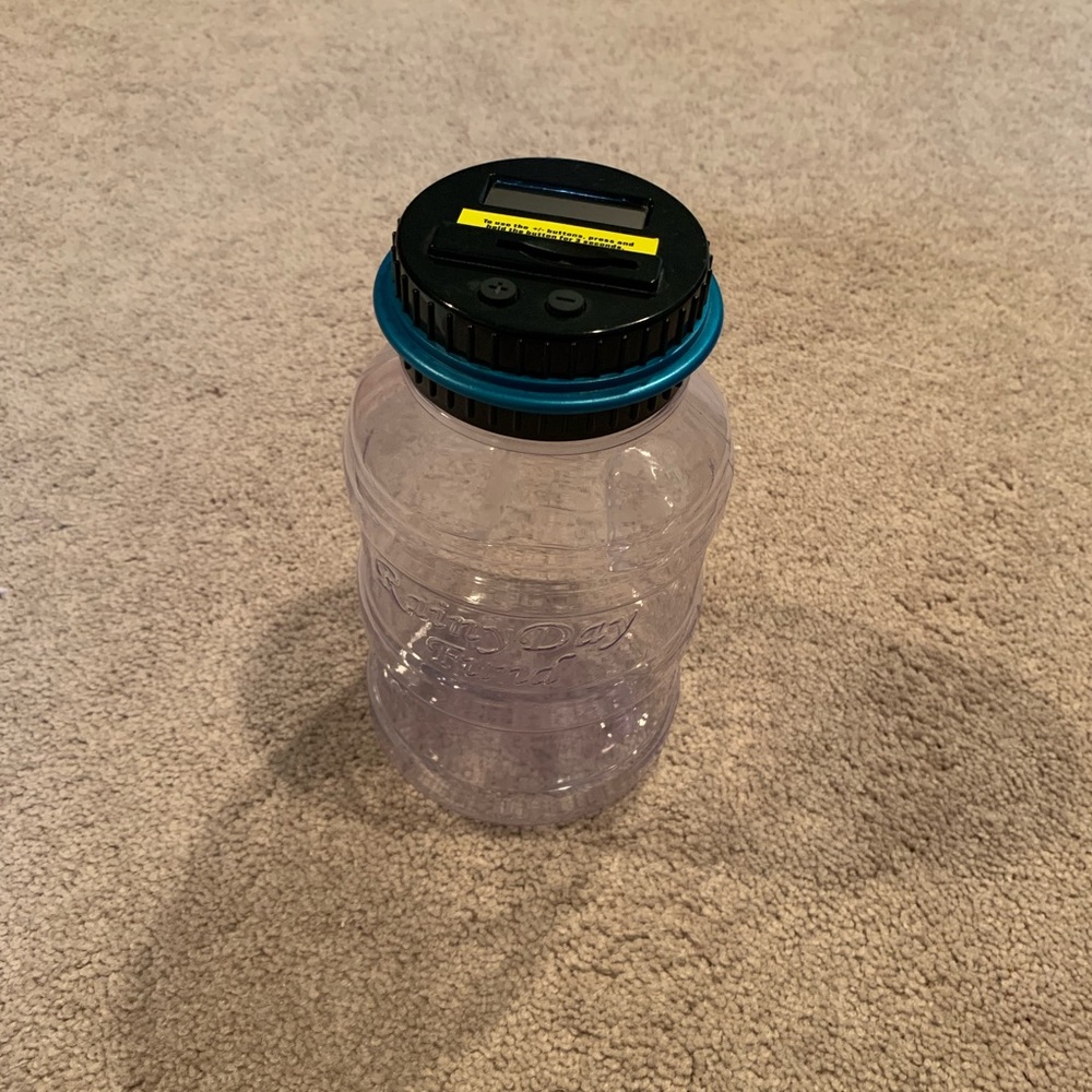 Counting change jar